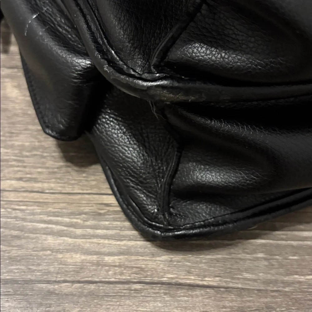 Sleek Black Leather Briefcase for Men